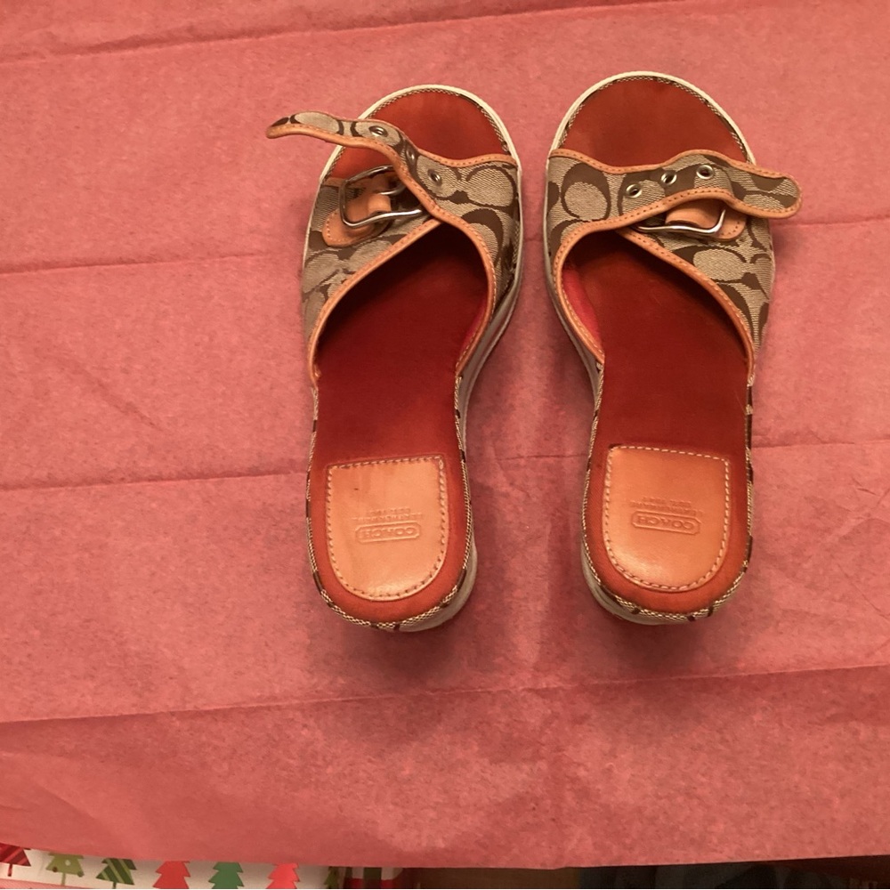 Coach Alyssa Wedge Sandals Size 9.5